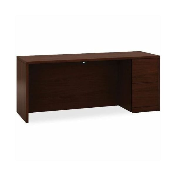 HON 105903RNN, 10500 SERIES FULL-HEIGHT RIGHT PEDESTAL CREDENZA, 72W X 24D X 29.5H, MAHOGANY